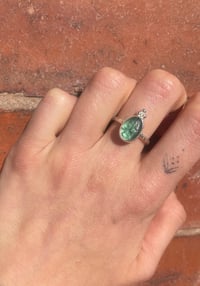 Image 2 of Turquoise sea glass ring