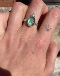 Image 1 of Turquoise sea glass ring