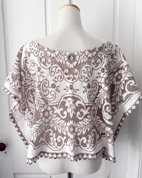 Image 3 of Upcycled Lace Bohemian Crop Top