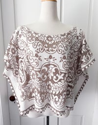 Image 2 of Upcycled Lace Bohemian Crop Top