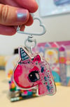 Sprinkles unicorn - keychain/charm