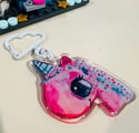 Sprinkles unicorn - keychain/charm