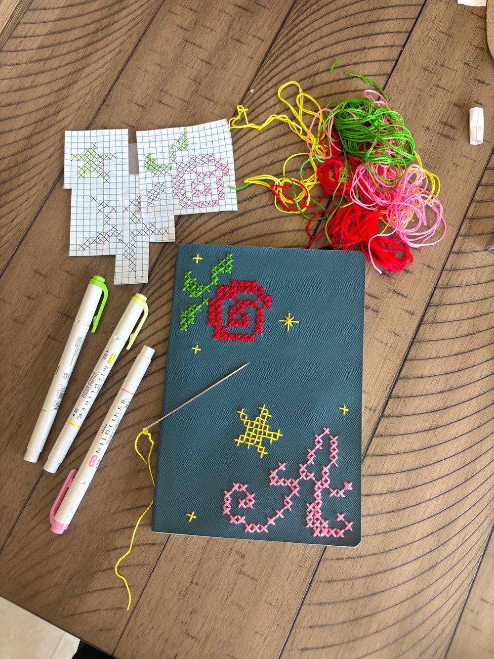 Image of Cross stitch notebook workshop