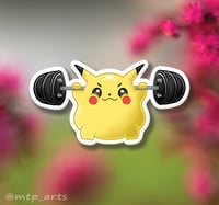 Squatting Pikachu Sticker
