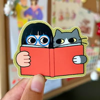Image 2 of Reading Together - Matte Vinyl Sticker