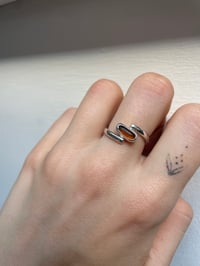 Image 2 of Amber sea glass ring