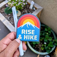 Rise & Hike Mixed Media Sticker