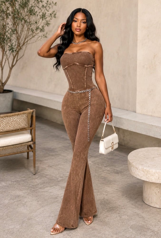 Image of JOURNEE JUMPER-mocha 