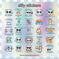 Image 2 of *NEW DESIGN* Silly Holographic Stickers