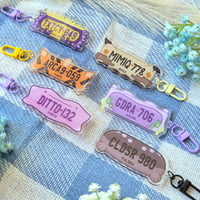 Image 1 of Pokemon Number Plate Acrylic Keychain | Pokemon Gifts