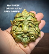 Image 1 of Made to order Green Man Magnet - green 