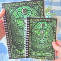Image 1 of Lunar Moth Stained Glass Sticker Book