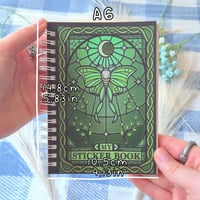 Image 3 of Lunar Moth Stained Glass Sticker Book