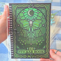 Image 2 of Lunar Moth Stained Glass Sticker Book