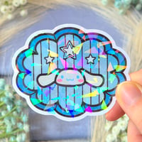 Image 3 of Sanrio Friends Stained Glass Holographic Stickers