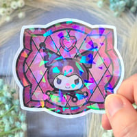 Image 4 of Sanrio Friends Stained Glass Holographic Stickers