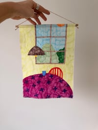 Image 2 of 'Table for one' Original Tapestry