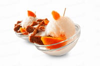 Peach Cobbler Waffle Crisp Ice Cream Sundae Candle