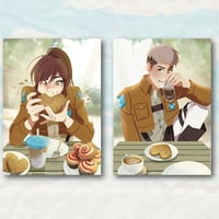 Image 3 of Attack on Titan - Cafe Date Postcards