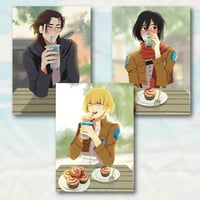 Image 4 of Attack on Titan - Cafe Date Postcards