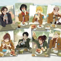 Image 1 of Attack on Titan - Cafe Date Postcards