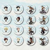 Attack on Titan - Character Badges!