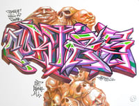 Original Art, "GHOF52" Freestyle Blackbook Piece