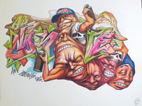Original Art, "GHOF57" Freestyle Blackbook Piece