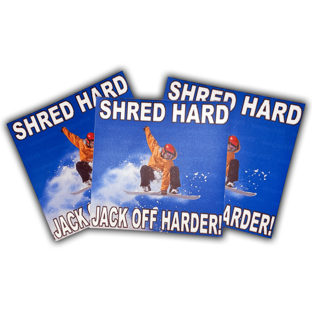 ♥ three SHRED HARD stickerZ ♥