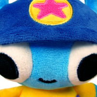 Image 6 of Beetle Boy Sitting QT Plushie (BLUE)
