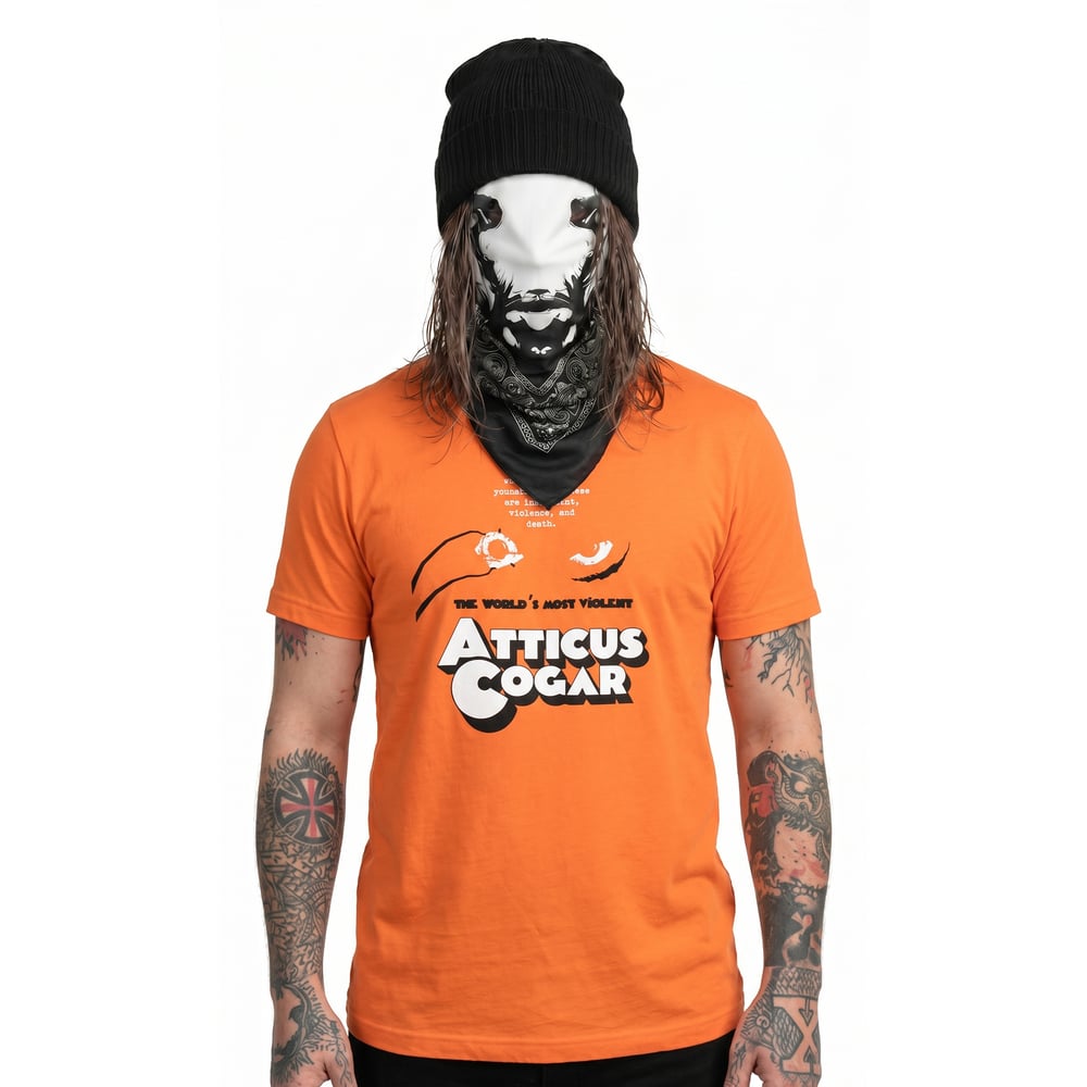 Image of Atticus Cogar Orange "Clockwork" Unisex T-Shirt