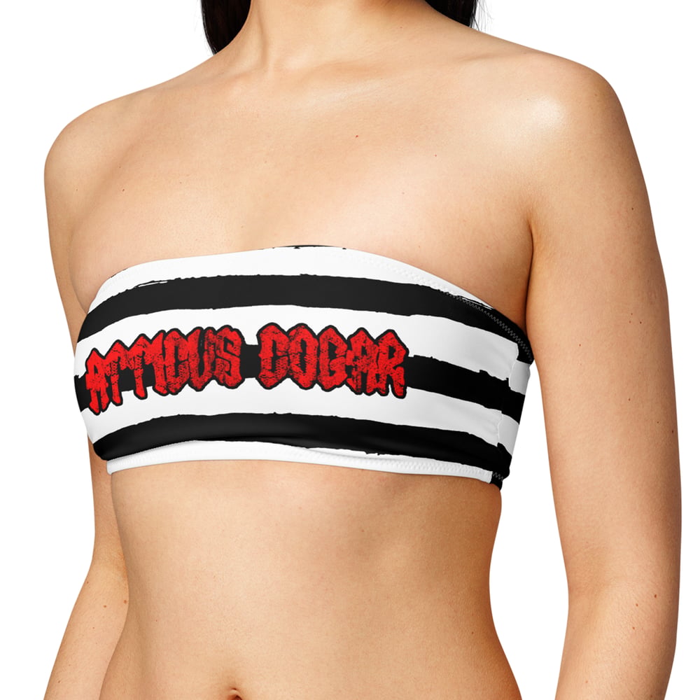 Image of Atticus Cogar "Bars" Bandeau Bikini Top