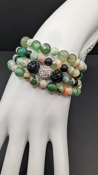 Image 1 of Emerald Forest Bracelet Stack