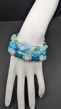 Image 1 of Sea Glass Dreams Bracelet Stack