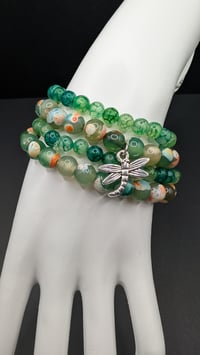Image 1 of  Outlander Inspired "Dragonfly in Amber" Bracelet Stack