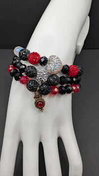 Image 1 of Evil Queen Inspired "Poisoned Heart" Bracelet Stack