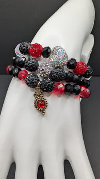 Image 2 of Evil Queen Inspired "Poisoned Heart" Bracelet Stack