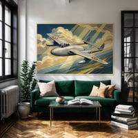 Image 1 of DH-100 Vampire Stampa Fine Art in stile vintage 