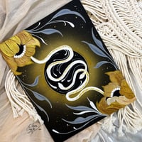 Bloom snakes. Pintura original