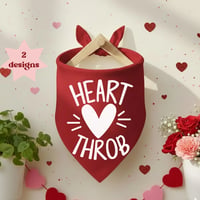 Image 1 of Valentine's Heart Throb Pet Bandana