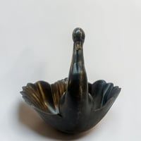 Image 5 of Cygne vide-poche en bronze ancien  vide-poche en bronze forme cygne vintage 