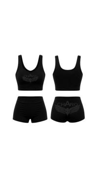 TOP DÉBARDEUR SHORT NOIR