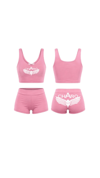 TOP DÉBARDEUR SHORT ROSE