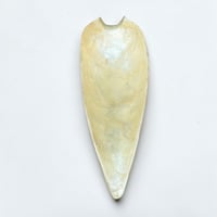 Image 6 of Vide-poche en nacre naturelle forme de feuille vintage 1970 Vide poche en nacre Capiz
