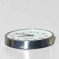 Image 10 of 25 cm  - Horloge Brillié industrielle aluminium poli miroir - Pendule Brillié f...