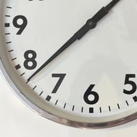 Image 4 of 25 cm  - Horloge Brillié industrielle aluminium poli miroir - Pendule Brillié f...