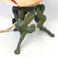 Image 11 of Lampe Veilleuse Coquillage Camée Sculpté Les Trois Grâces sur socle bronze fin XIXe