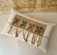 Image 2 of HAND EMBROIDERED FRINGED EARLY 20TH CENTURY OTTOMAN EMBROIDERY