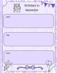 Image 3 of Digital Download Purple Cottagecore Journal Pages, printable stationery, notes, gift, flower, bow