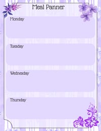 Image 17 of Digital Download Purple Cottagecore Journal Pages, printable stationery, notes, gift, flower, bow